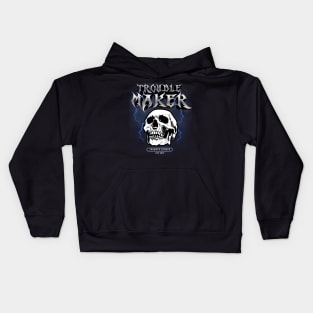 metal skull tee Kids Hoodie